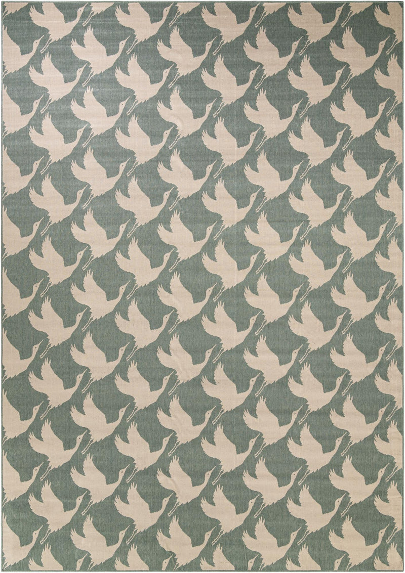 Seaside Haven Rugs Collection Area Rug - Pelican Rectangle Stone Blue Main