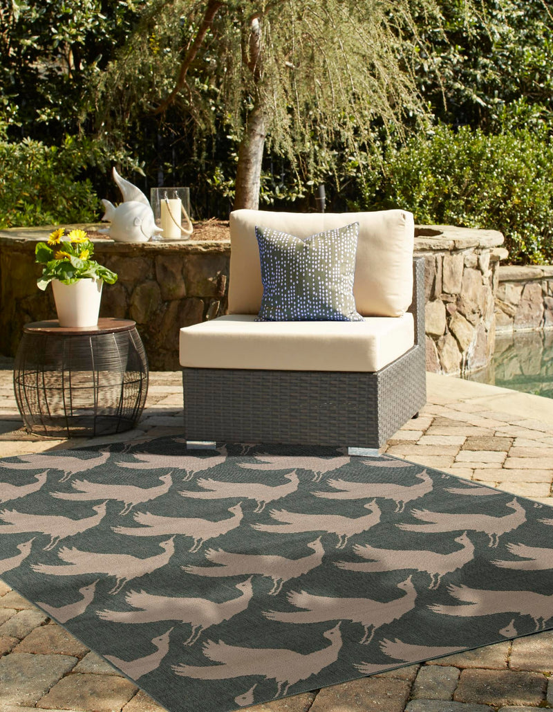 Seaside Haven Rugs Collection Area Rug - Pelican Rectangle Stone Blue lifestyle 7