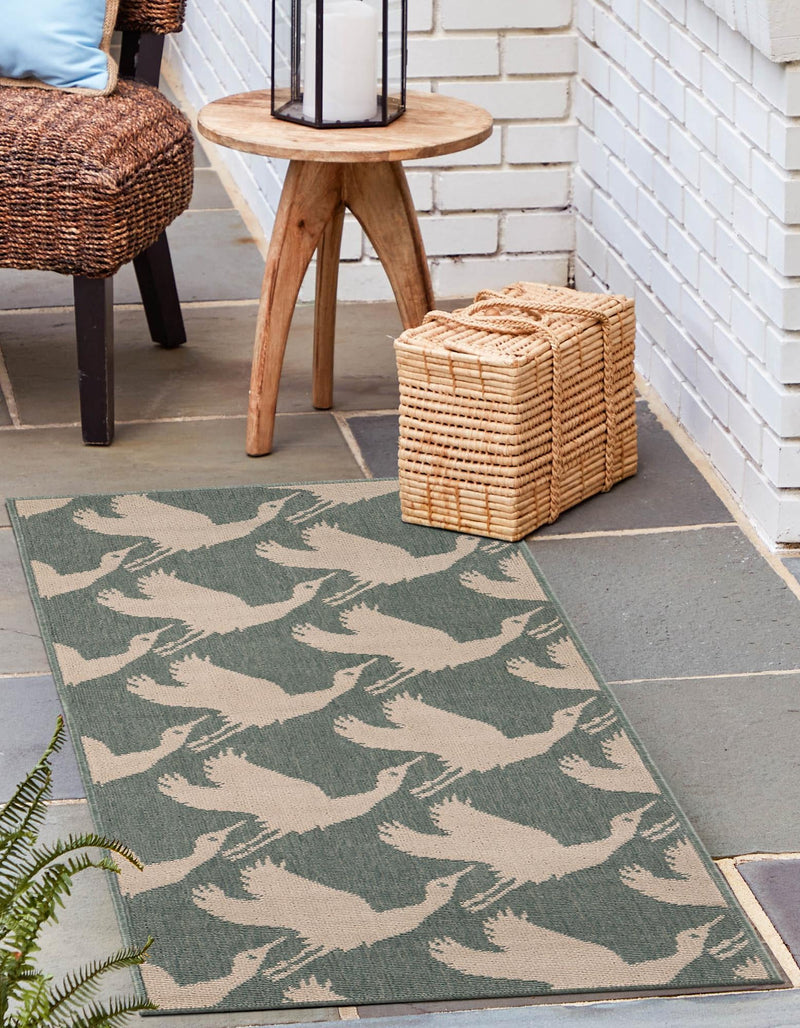 Seaside Haven Rugs Collection Area Rug - Pelican Runner Stone Blue lifestyle 25
