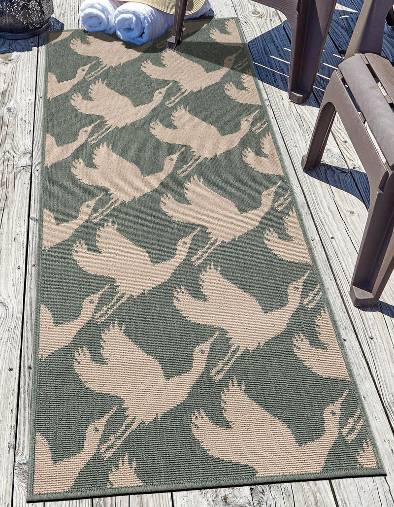 Seaside Haven Rugs Collection Area Rug - Pelican Runner Stone Blue lifestyle 31
