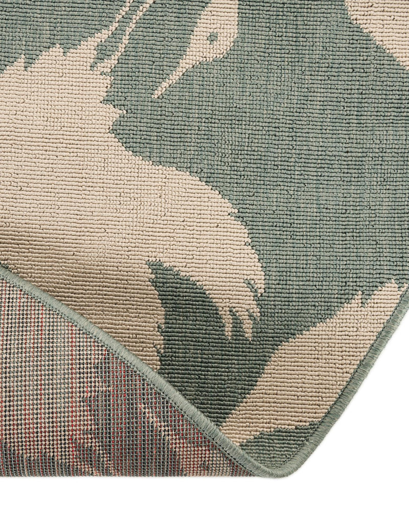 Seaside Haven Rugs Collection Area Rug - Pelican Round Stone Blue lifestyle 68
