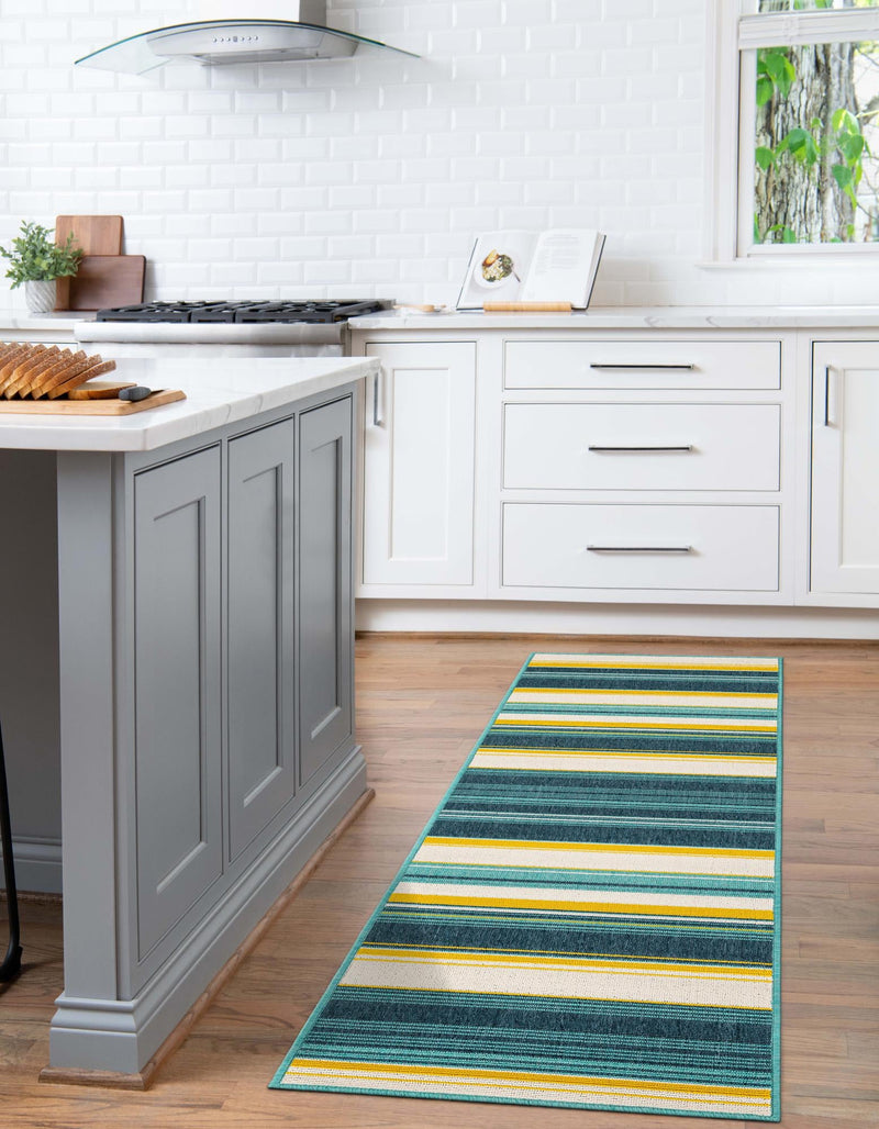 Terrace Fringe Collection Area Rug - Veranda Runner Multi lifestyle 33