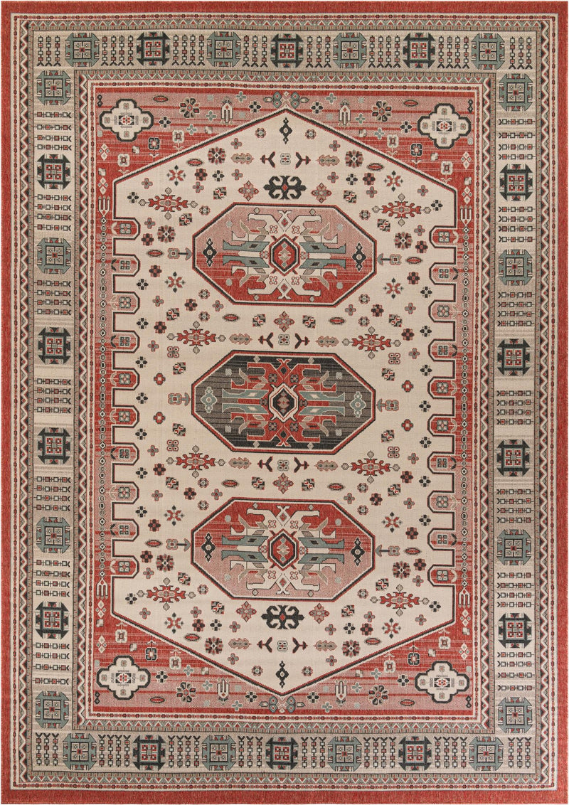Patio Heritage Collection Area Rug - Veranda Rectangle Multi Main