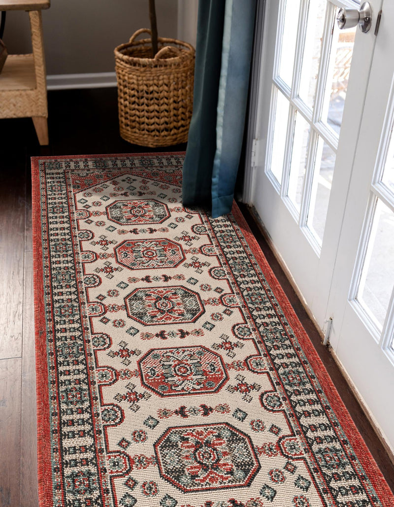 Patio Heritage Collection Area Rug - Veranda Runner Multi lifestyle 15