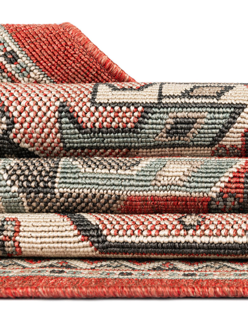 Patio Heritage Collection Area Rug - Veranda Runner Multi lifestyle 53