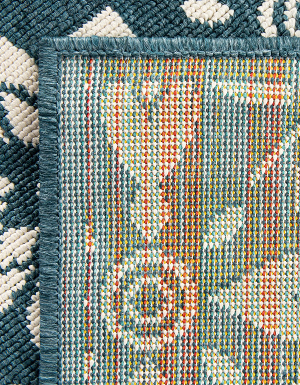 Seaside Lattice Collection Area Rug - Whitby Runner Navy Blue lifestyle 233