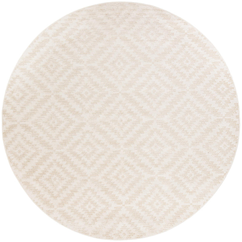 Catalina Cove Outdoor Collection Area Rug - Coronado Round Beige and Ivory lifestyle 43