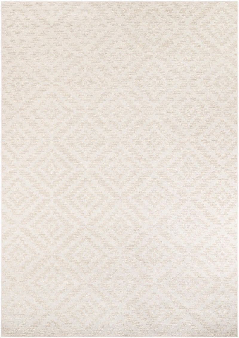 Catalina Cove Outdoor Collection Area Rug - Coronado Rectangle Beige and Ivory lifestyle 3