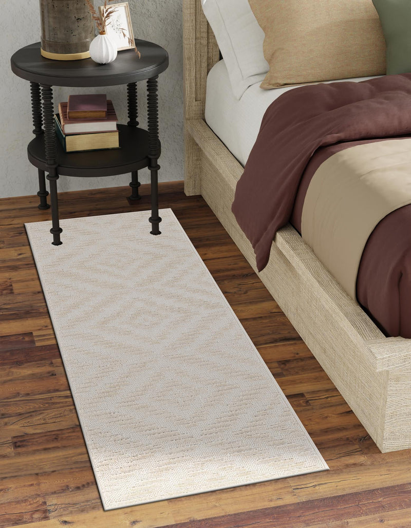 Catalina Cove Outdoor Collection Area Rug - Coronado Runner Beige and Ivory lifestyle 94