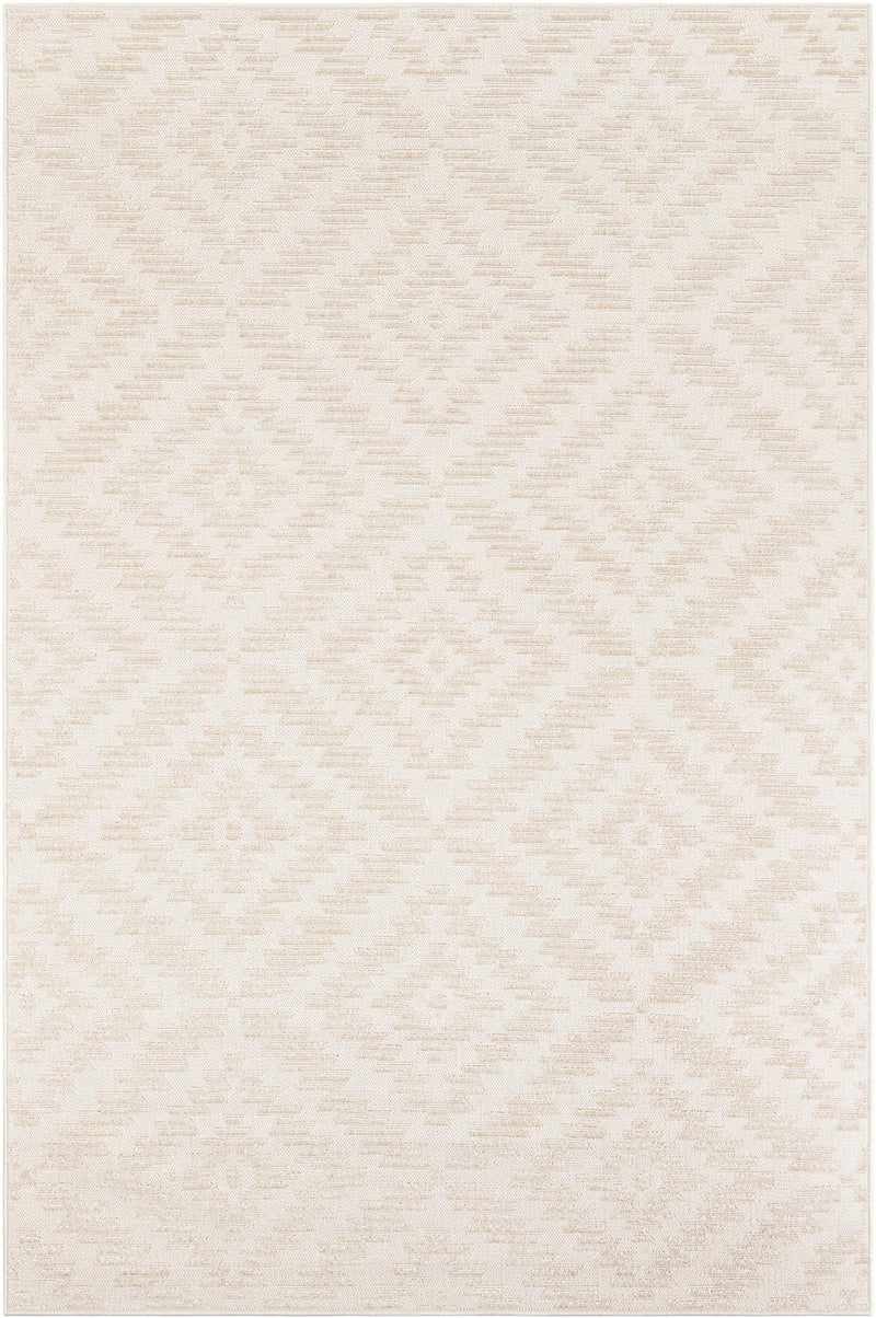 Catalina Cove Outdoor Collection Area Rug - Coronado Rectangle Beige and Ivory Main
