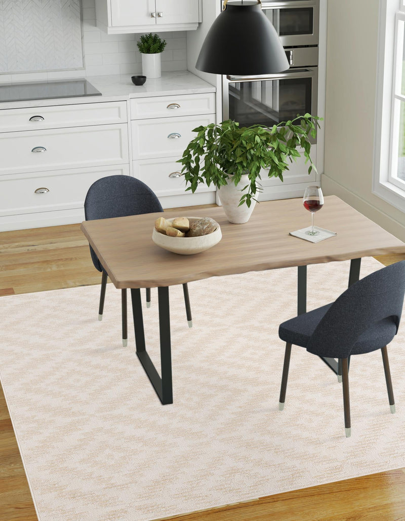 Catalina Cove Outdoor Collection Area Rug - Coronado Square Beige and Ivory lifestyle 89