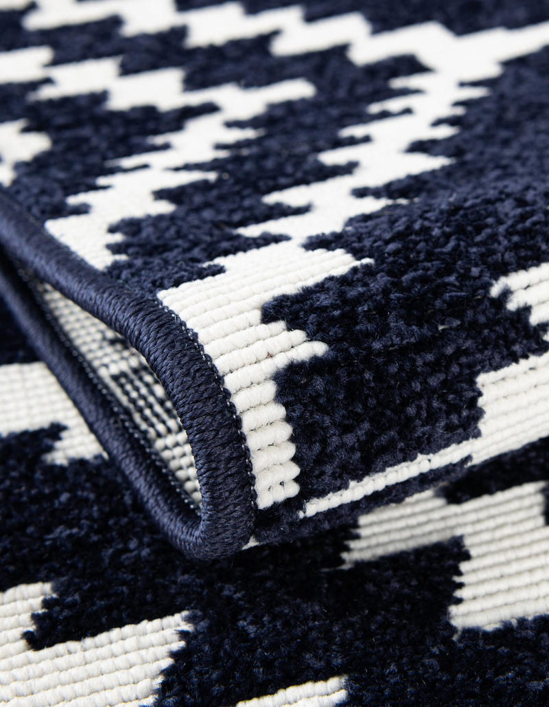 Catalina Cove Outdoor Collection Area Rug - Coronado Rectangle Navy Blue lifestyle 26