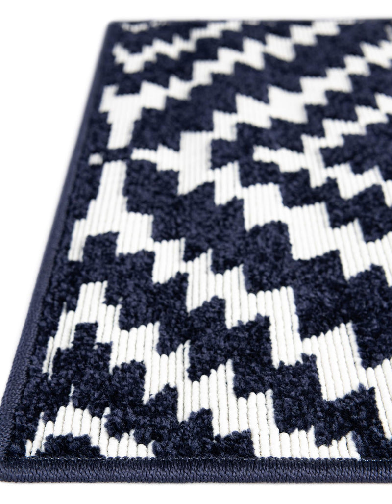 Catalina Cove Outdoor Collection Area Rug - Coronado Rectangle Navy Blue lifestyle 28