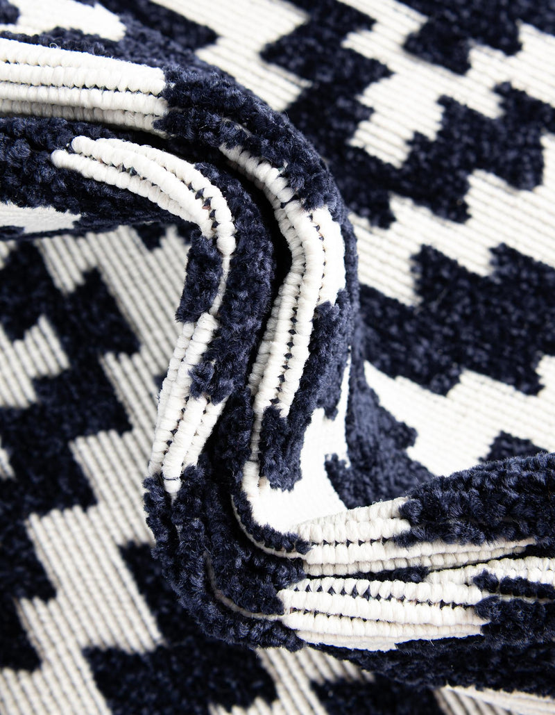 Catalina Cove Outdoor Collection Area Rug - Coronado Rectangle Navy Blue lifestyle 30