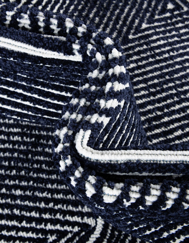 Catalina Cove Outdoor Collection Area Rug - Hermosa Rectangle Navy Blue lifestyle 29