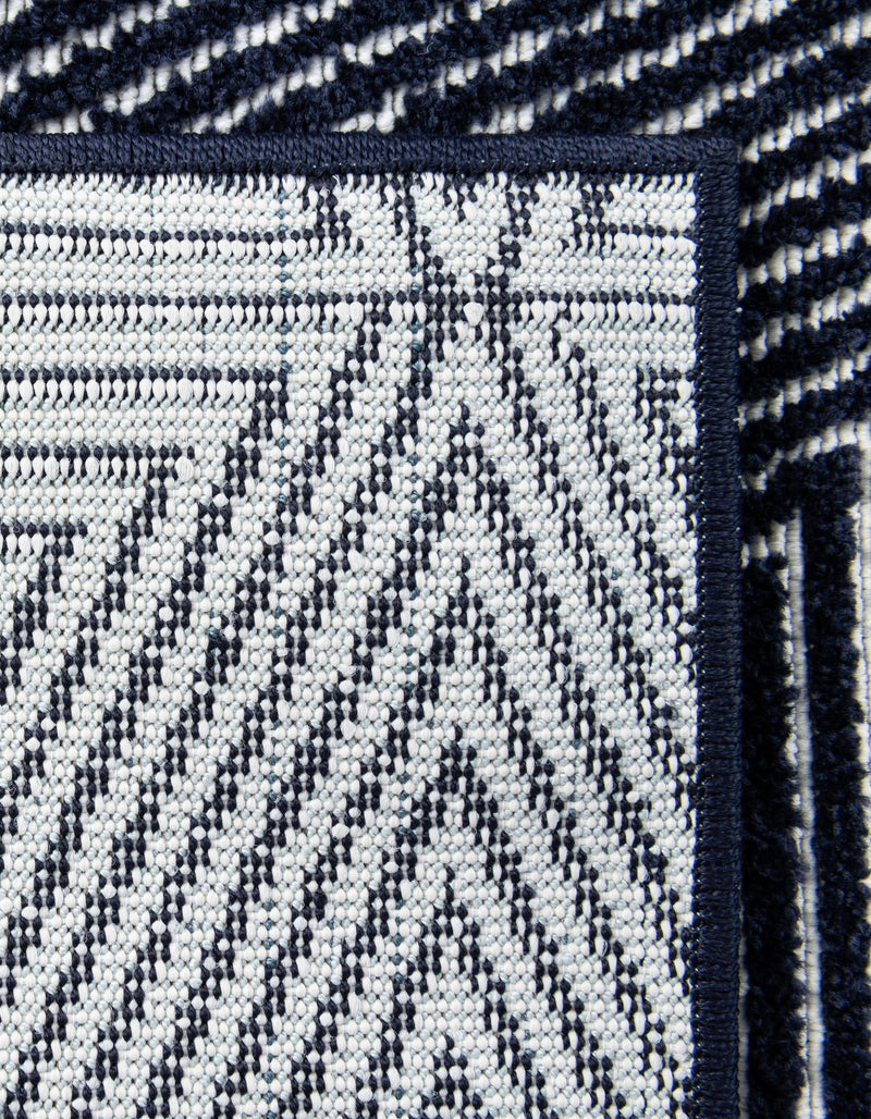 Catalina Cove Outdoor Collection Area Rug - Hermosa Rectangle Navy Blue lifestyle 31