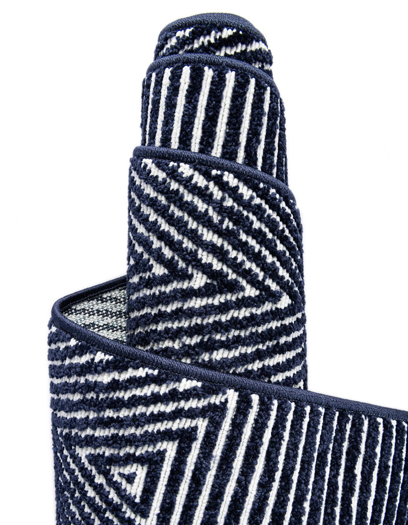 Catalina Cove Outdoor Collection Area Rug - Hermosa Rectangle Navy Blue lifestyle 35