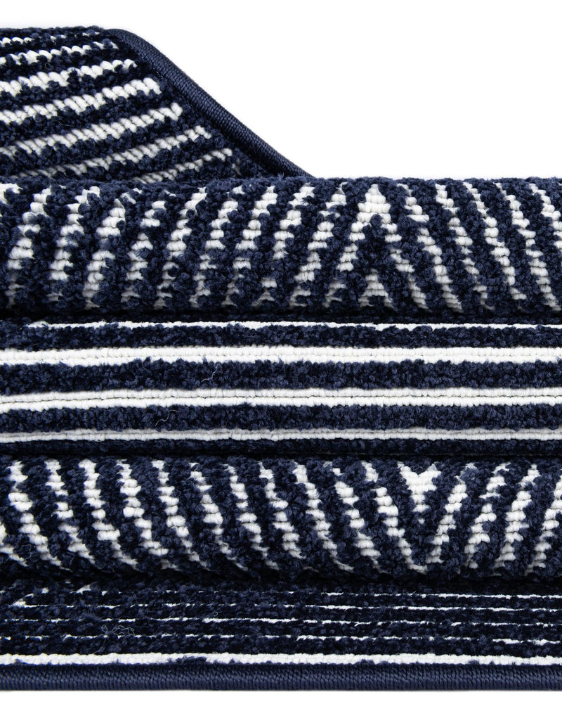 Catalina Cove Outdoor Collection Area Rug - Hermosa Rectangle Navy Blue lifestyle 41