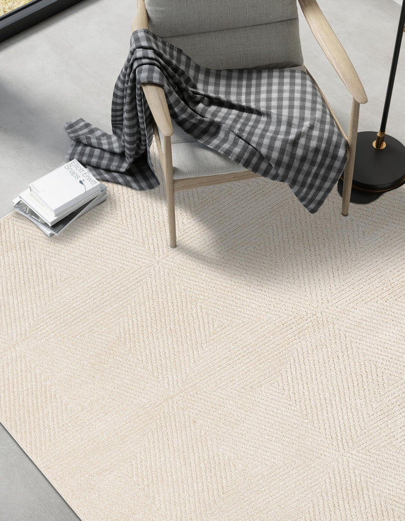 Catalina Cove Outdoor Collection Area Rug - Hermosa Rectangle Beige lifestyle 8
