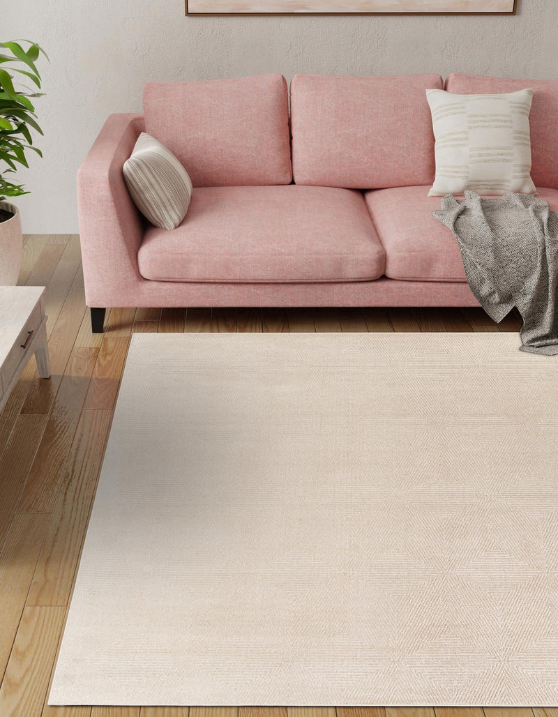 Catalina Cove Outdoor Collection Area Rug - Hermosa Square Beige lifestyle 76