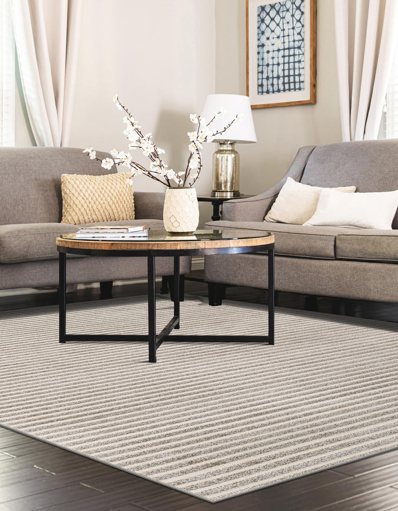 Catalina Cove Outdoor Collection Area Rug - Zuma Rectangle Gray lifestyle 9