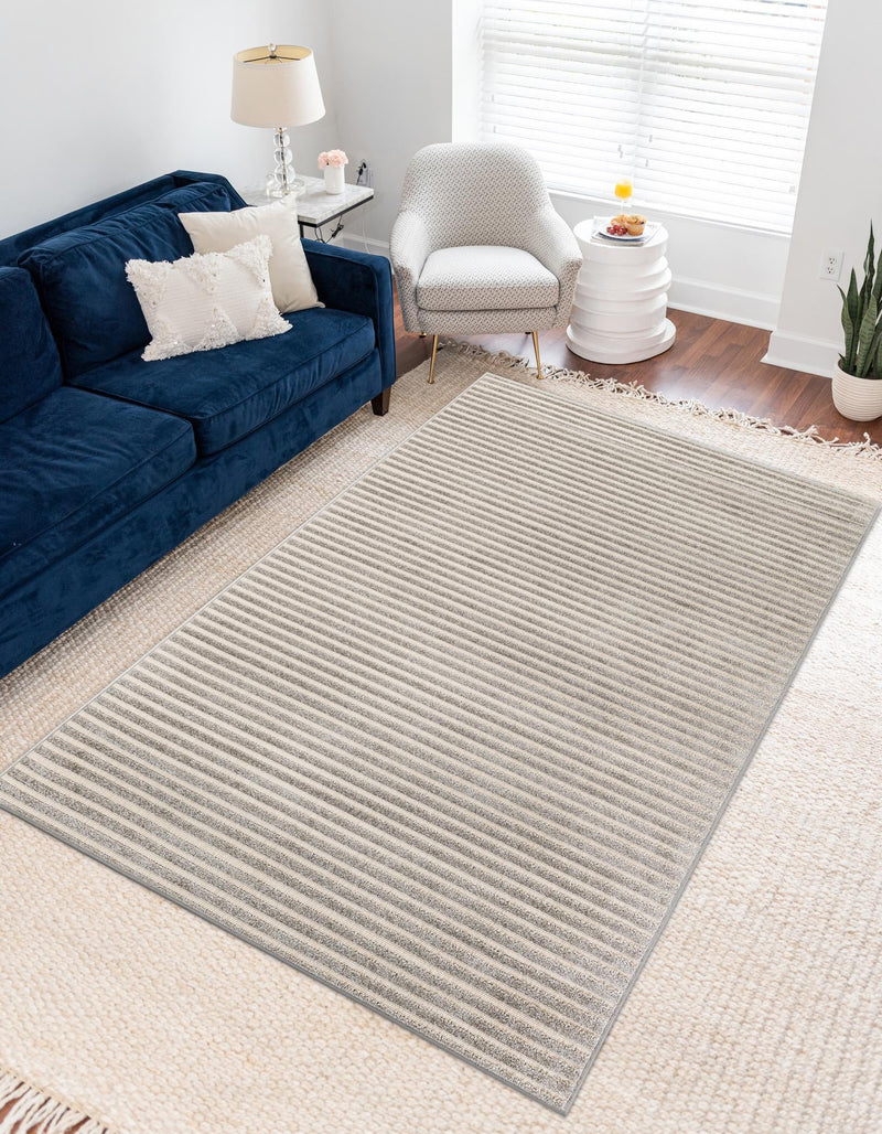 Catalina Cove Outdoor Collection Area Rug - Zuma Rectangle Gray lifestyle 17