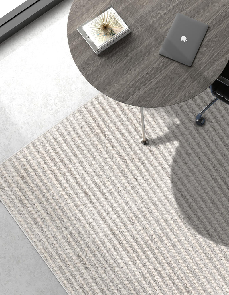 Catalina Cove Outdoor Collection Area Rug - Zuma Rectangle Gray lifestyle 41