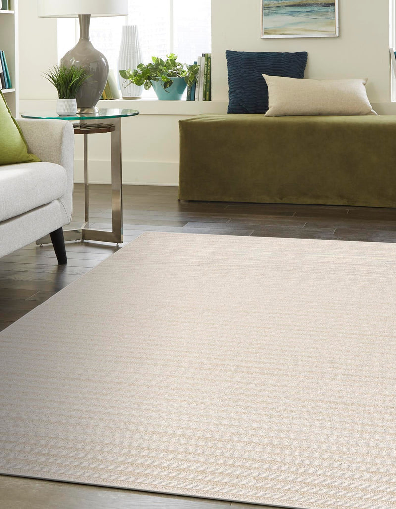 Catalina Cove Outdoor Collection Area Rug - Zuma Rectangle Beige and Ivory lifestyle 28
