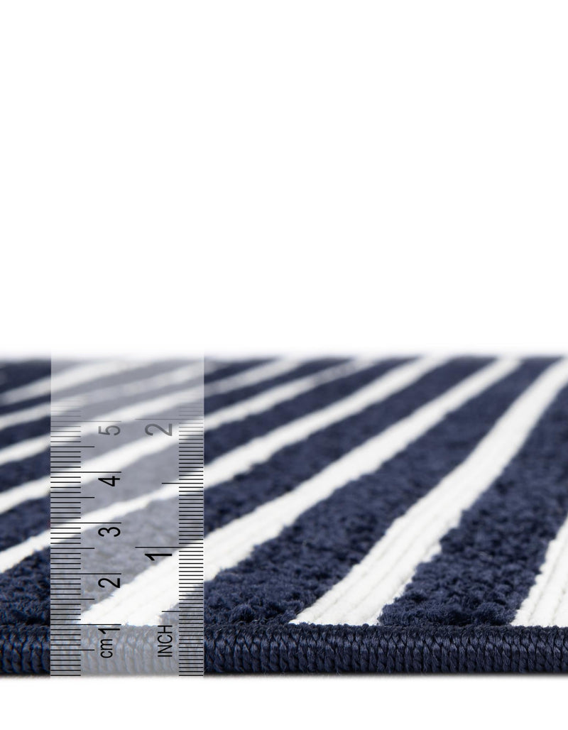 Catalina Cove Outdoor Collection Area Rug - Zuma Rectangle Navy Blue lifestyle 47