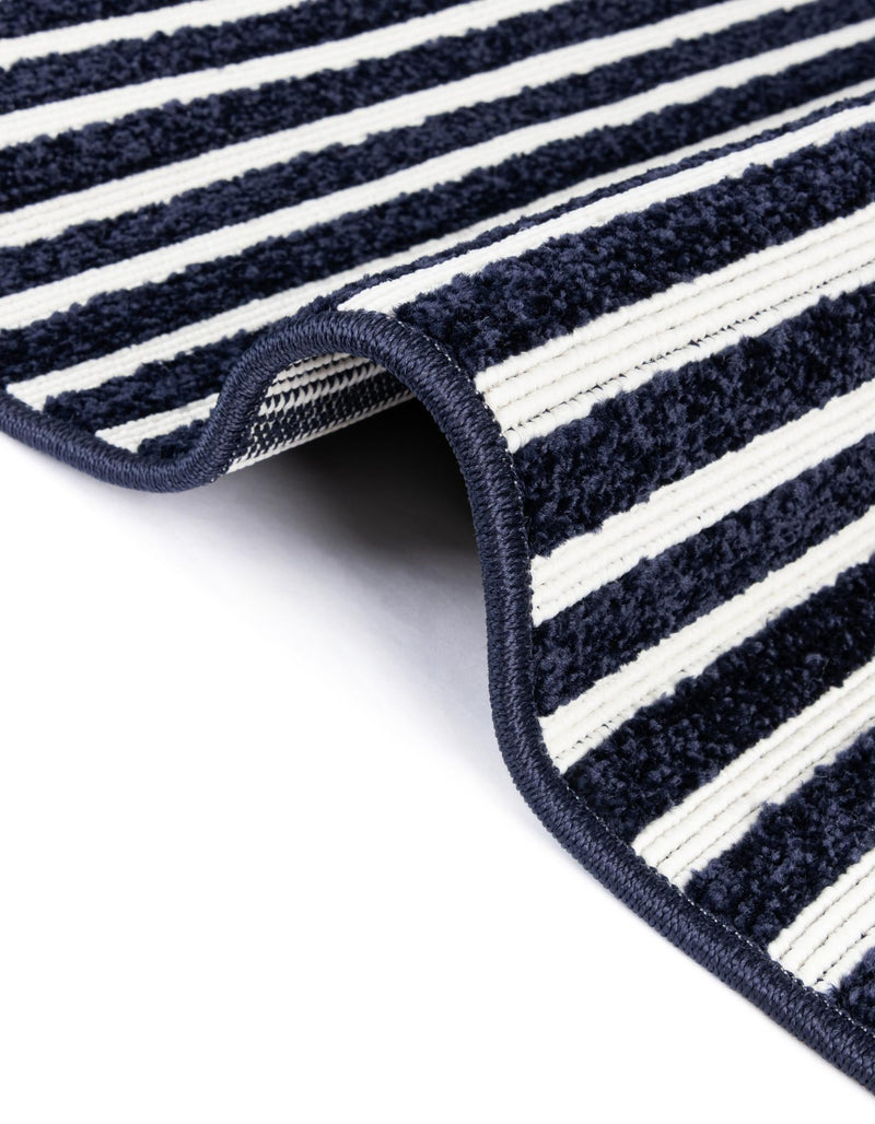 Catalina Cove Outdoor Collection Area Rug - Zuma Rectangle Navy Blue lifestyle 67