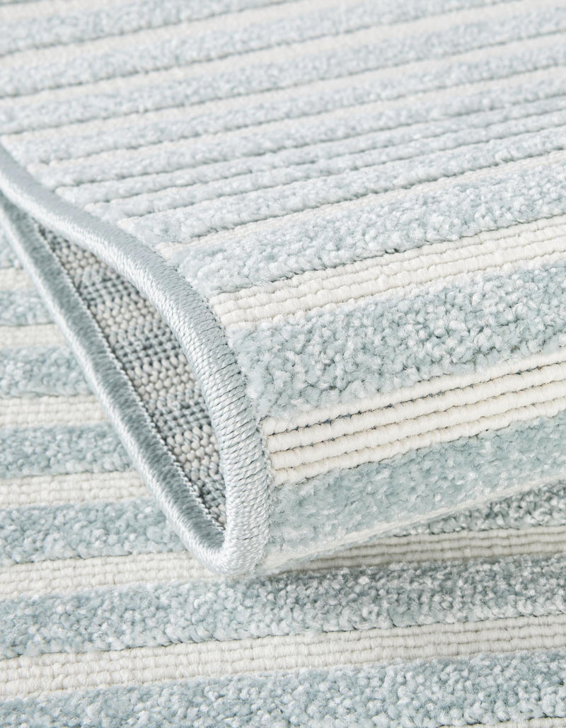 Catalina Cove Outdoor Collection Area Rug - Zuma Rectangle Light Blue lifestyle 50