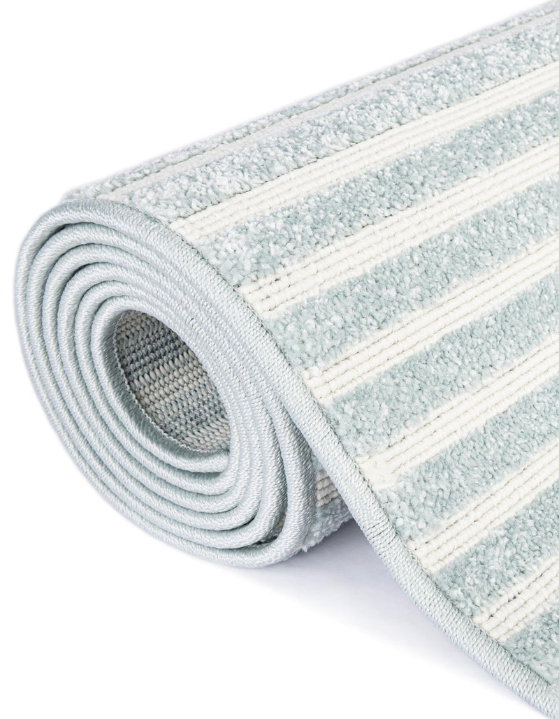 Catalina Cove Outdoor Collection Area Rug - Zuma Rectangle Light Blue lifestyle 74