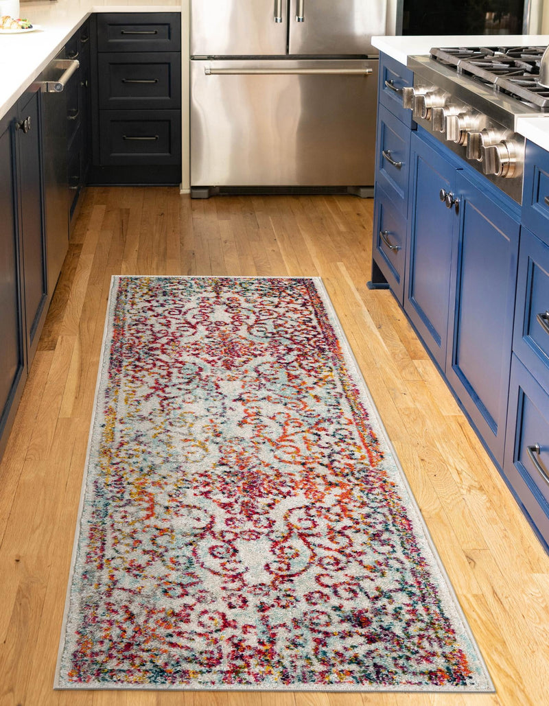 Brighton Terrace Collection Area Rug - Saltdean Runner Ivory lifestyle 55