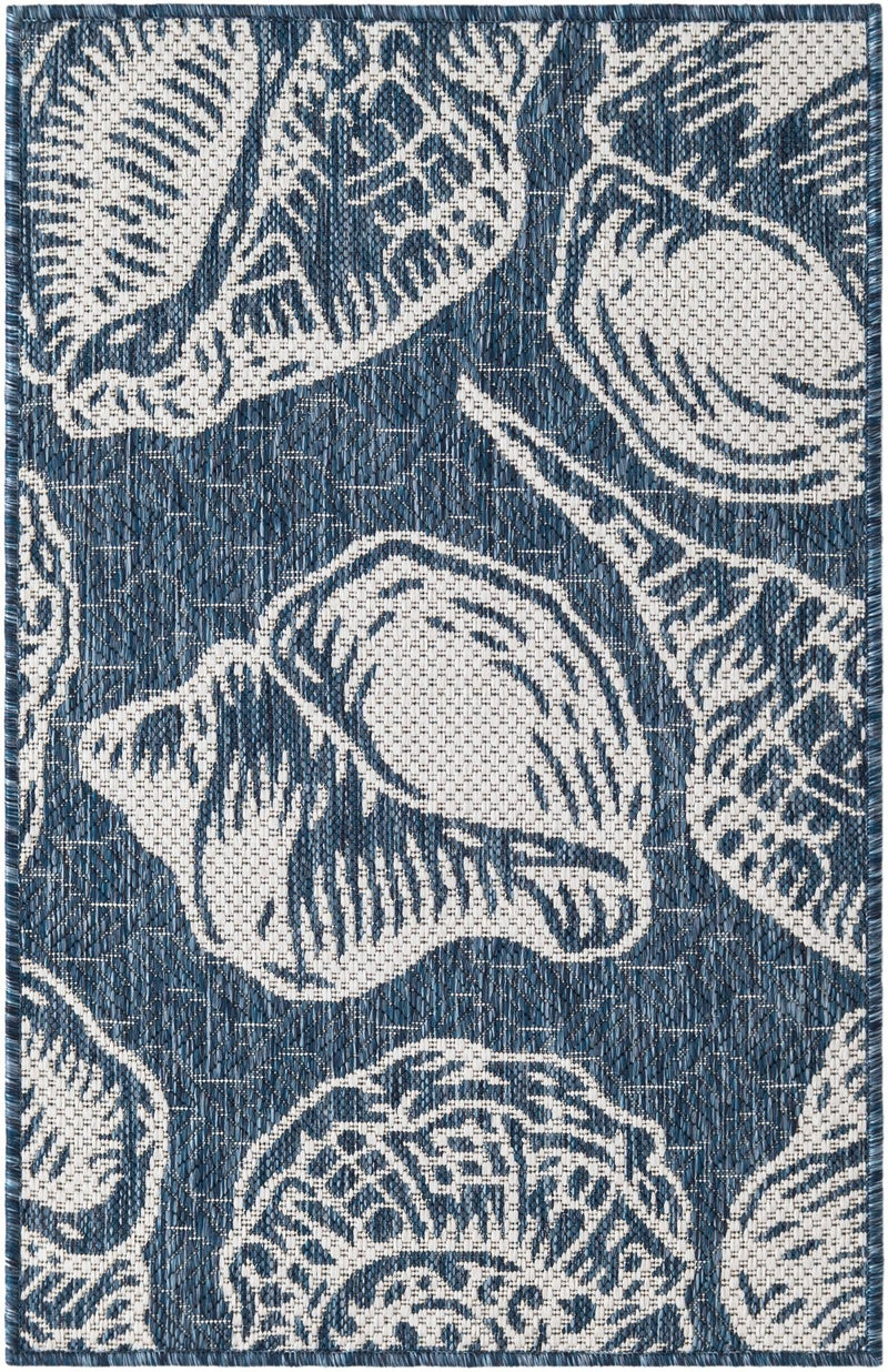 Seaside Haven Rugs Collection Area Rug - Lighthouse (Navy Blue and Ivory) Rectangle Navy Blue and Ivory Main