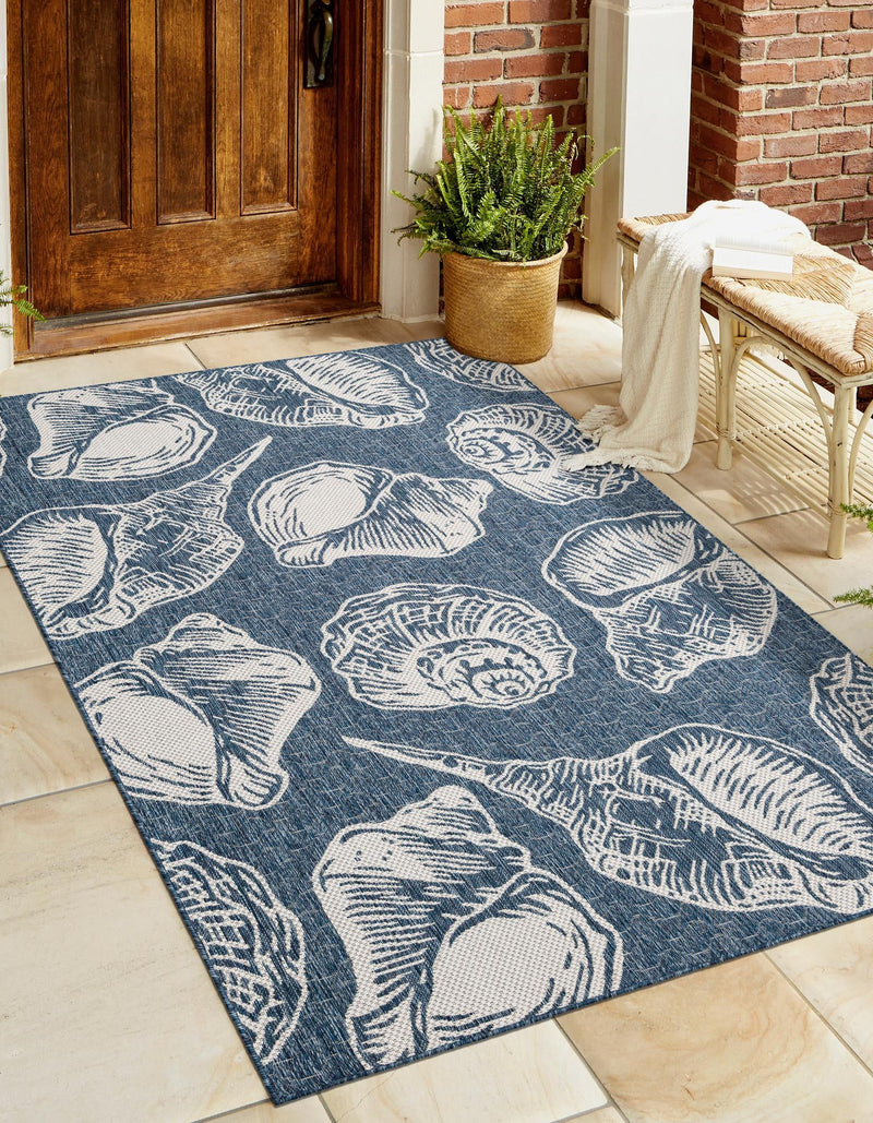 Seaside Haven Rugs Collection Area Rug - Lighthouse (Navy Blue and Ivory) Rectangle Navy Blue and Ivory lifestyle 5