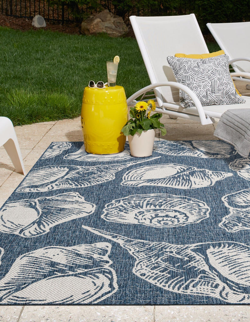Seaside Haven Rugs Collection Area Rug - Lighthouse (Navy Blue and Ivory) Rectangle Navy Blue and Ivory lifestyle 9