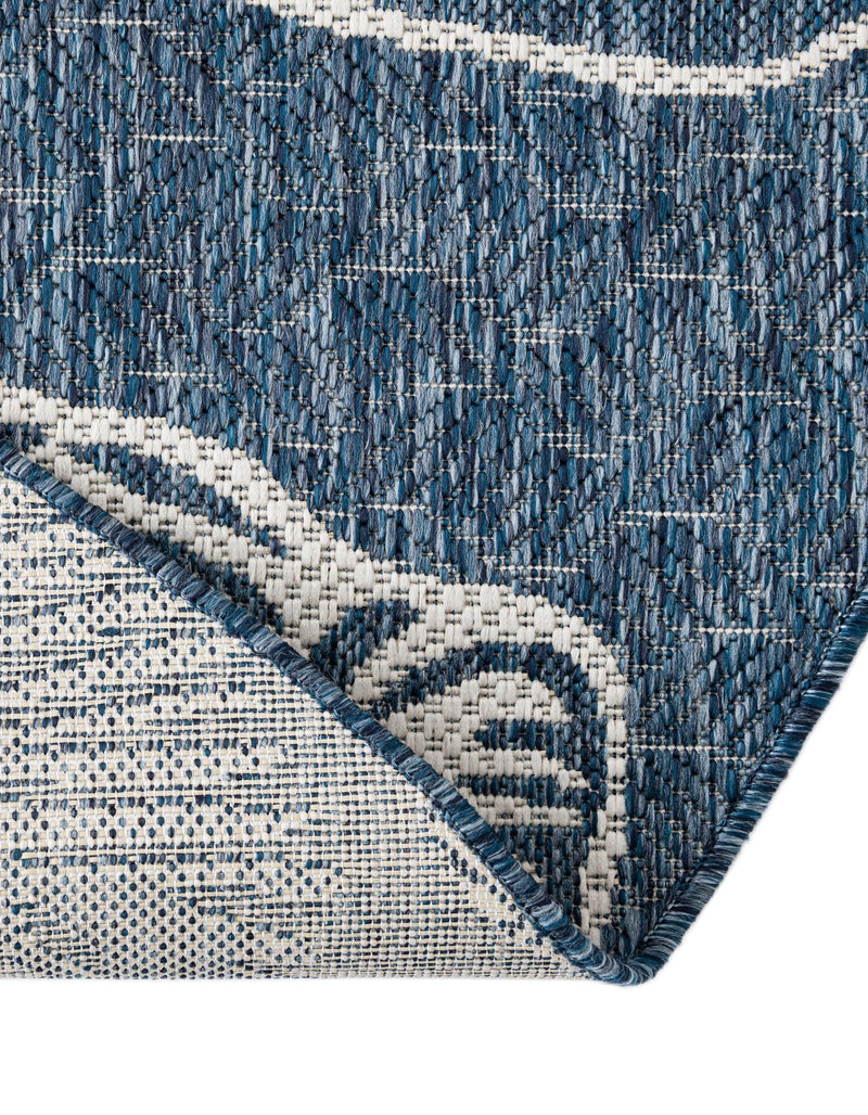 Seaside Haven Rugs Collection Area Rug - Lighthouse (Navy Blue and Ivory) Round Navy Blue and Ivory lifestyle 15