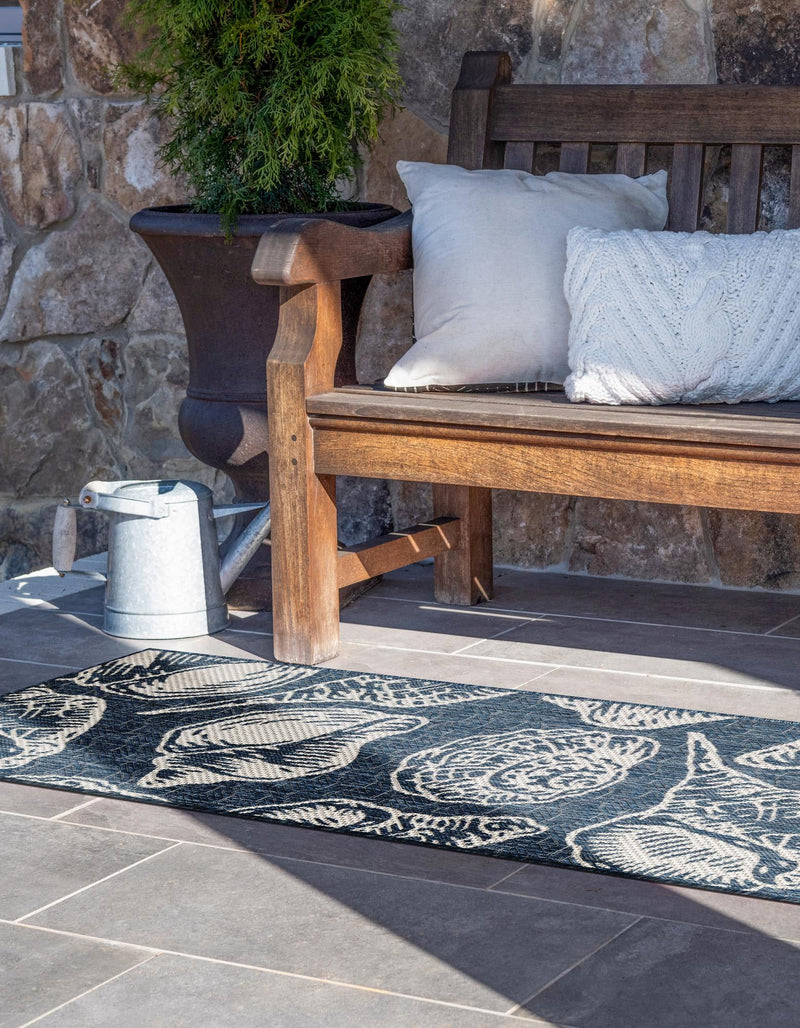 Seaside Haven Rugs Collection Area Rug - Lighthouse (Navy Blue and Ivory) Runner Navy Blue and Ivory lifestyle 3