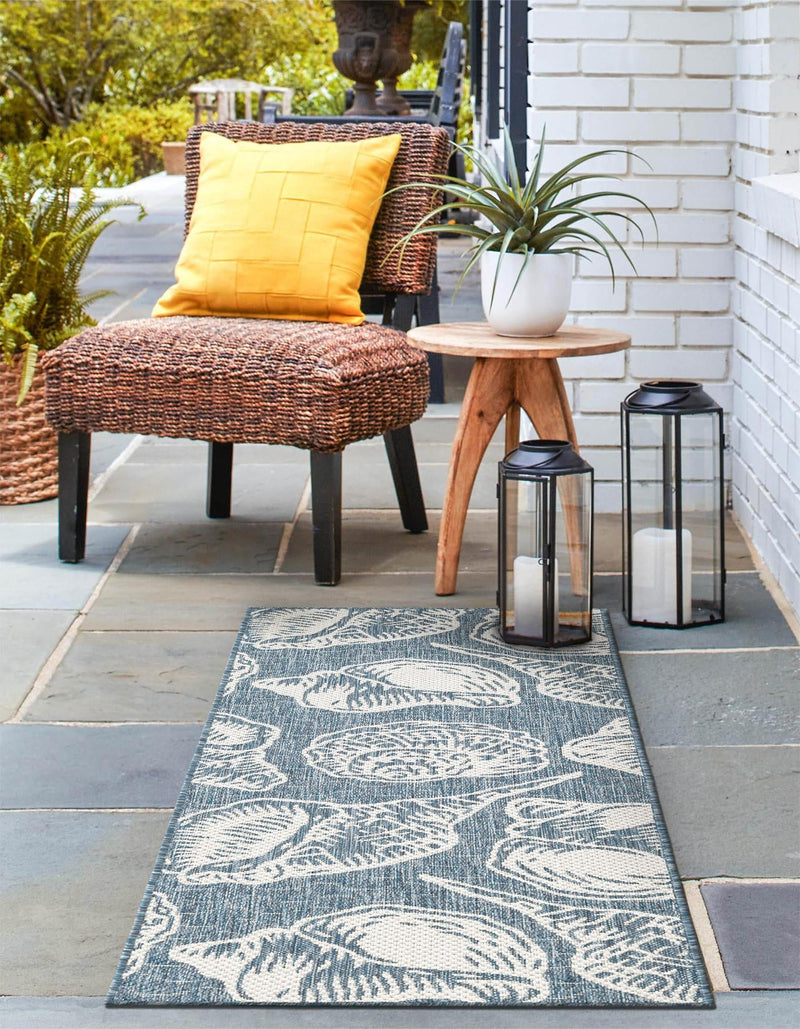 Seaside Haven Rugs Collection Area Rug - Lighthouse (Navy Blue and Ivory) Runner Navy Blue and Ivory lifestyle 9