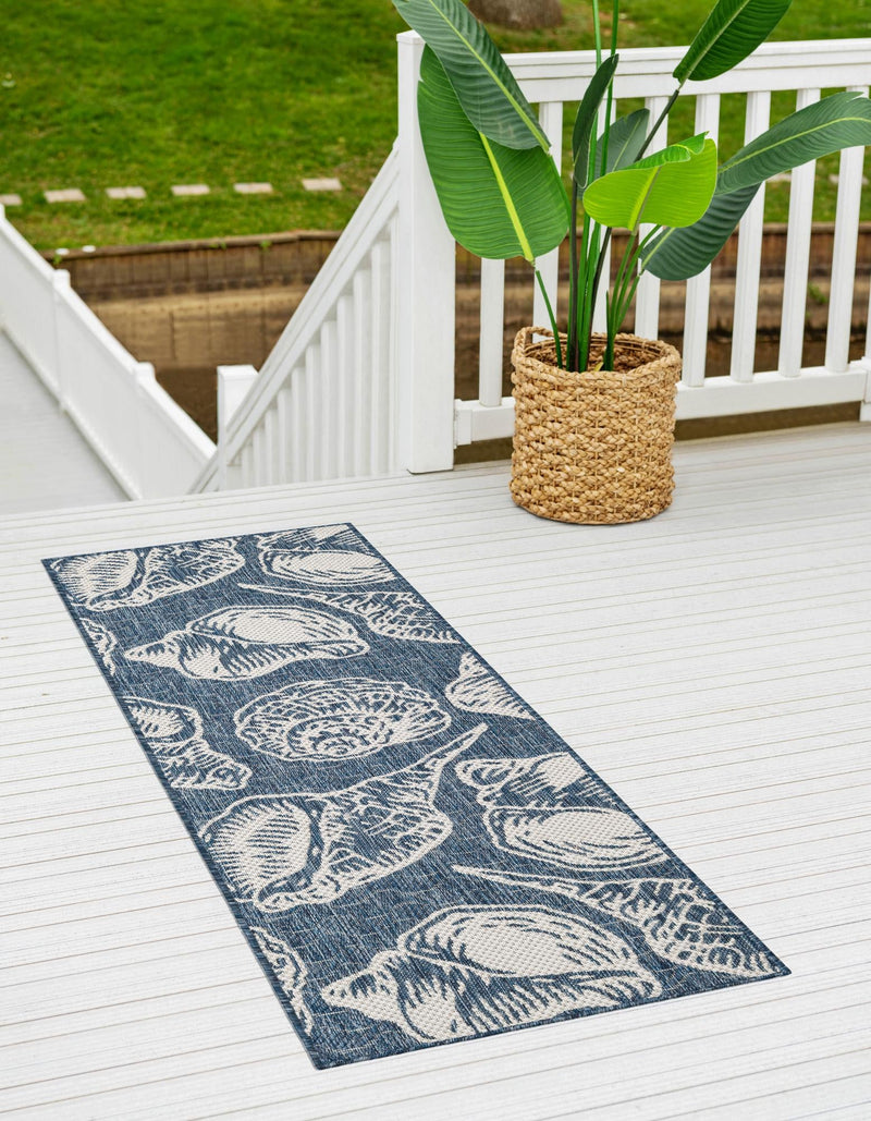 Seaside Haven Rugs Collection Area Rug - Lighthouse (Navy Blue and Ivory) Runner Navy Blue and Ivory lifestyle 10