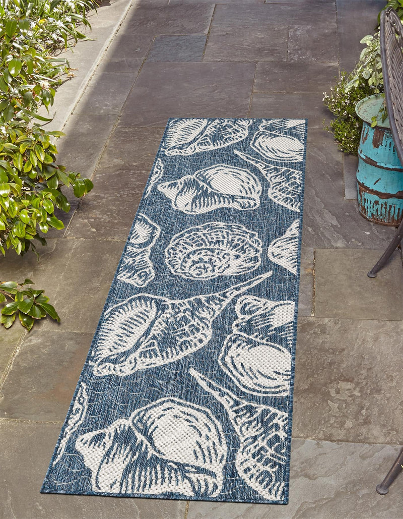 Seaside Haven Rugs Collection Area Rug - Lighthouse (Navy Blue and Ivory) Runner Navy Blue and Ivory lifestyle 11