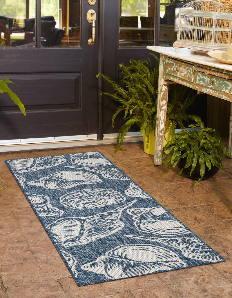 Seaside Haven Rugs Collection Area Rug - Lighthouse (Navy Blue and Ivory) Runner Navy Blue and Ivory lifestyle 12