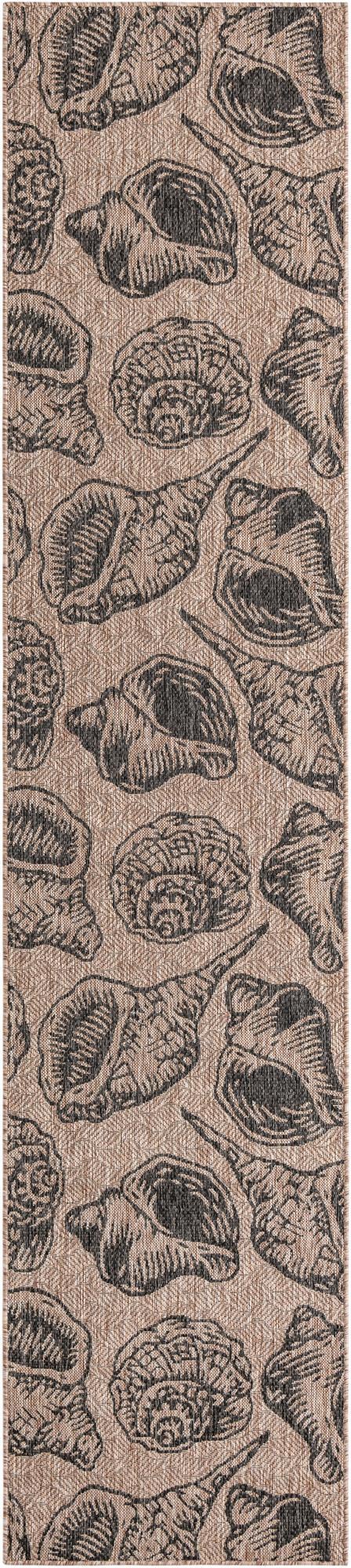 Seaside Haven Rugs Collection Area Rug - Lighthouse (Brown and Black) Runner Brown and Black Main
