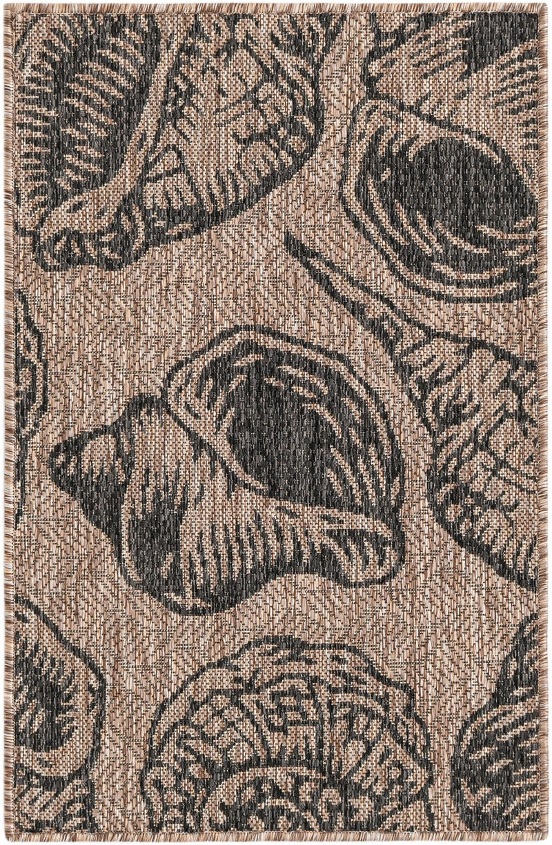 Seaside Haven Rugs Collection Area Rug - Lighthouse (Brown and Black) Rectangle Brown and Black Main