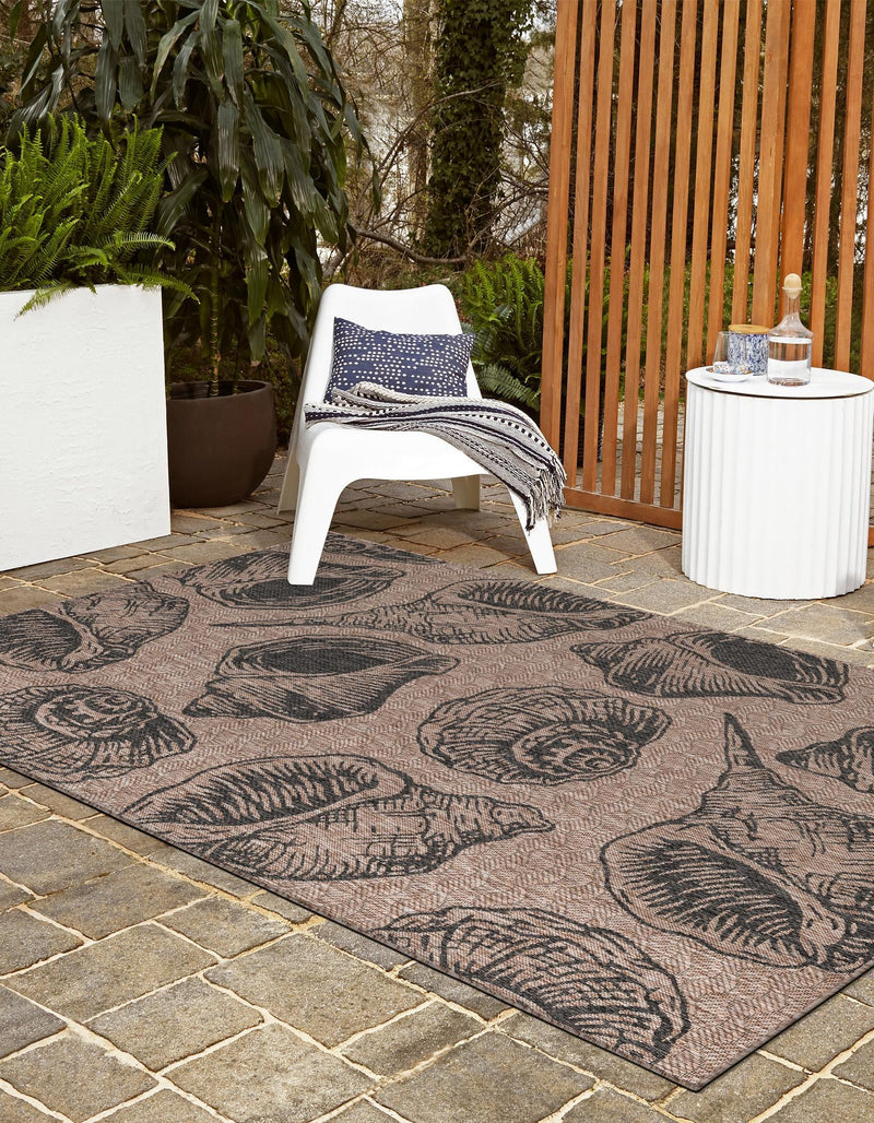 Seaside Haven Rugs Collection Area Rug - Lighthouse (Brown and Black) Rectangle Brown and Black lifestyle 6