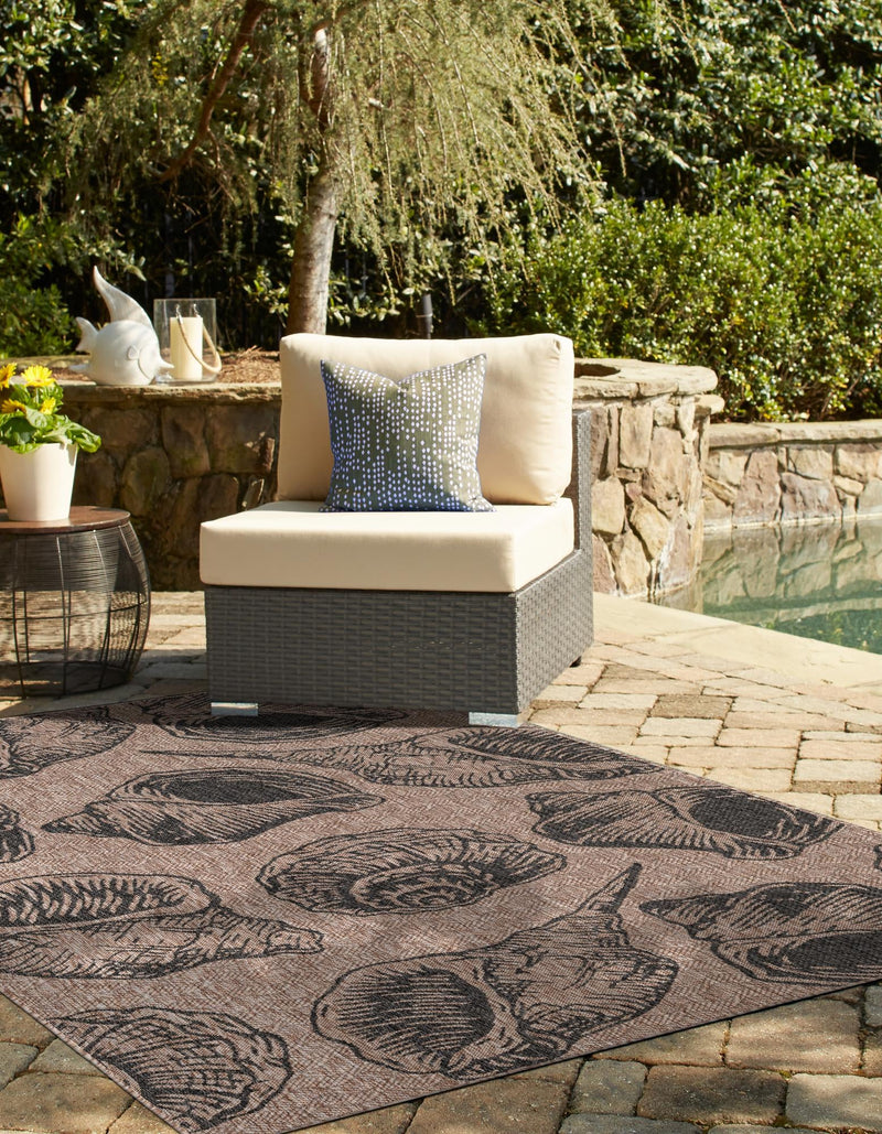 Seaside Haven Rugs Collection Area Rug - Lighthouse (Brown and Black) Rectangle Brown and Black lifestyle 11
