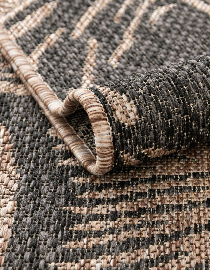 Seaside Haven Rugs Collection Area Rug - Lighthouse (Brown and Black) Round Brown and Black lifestyle 12