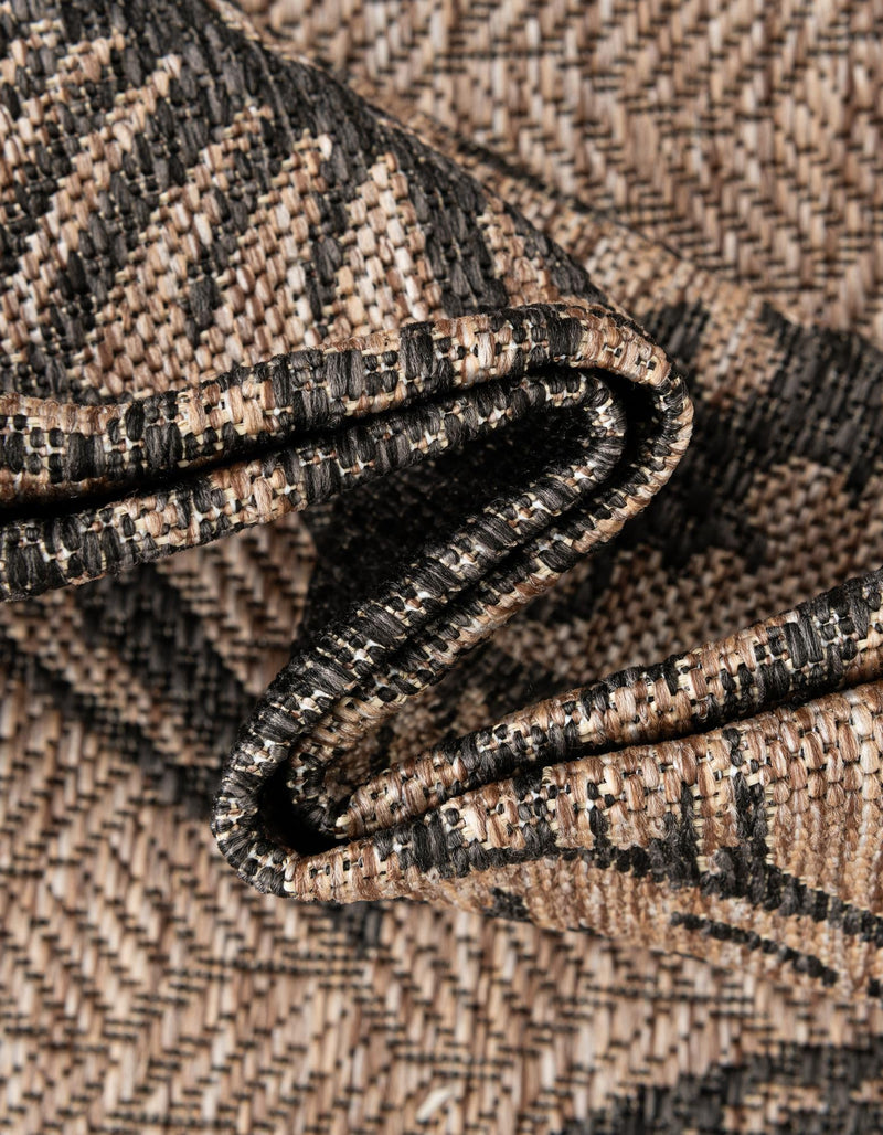 Seaside Haven Rugs Collection Area Rug - Lighthouse (Brown and Black) Round Brown and Black lifestyle 15