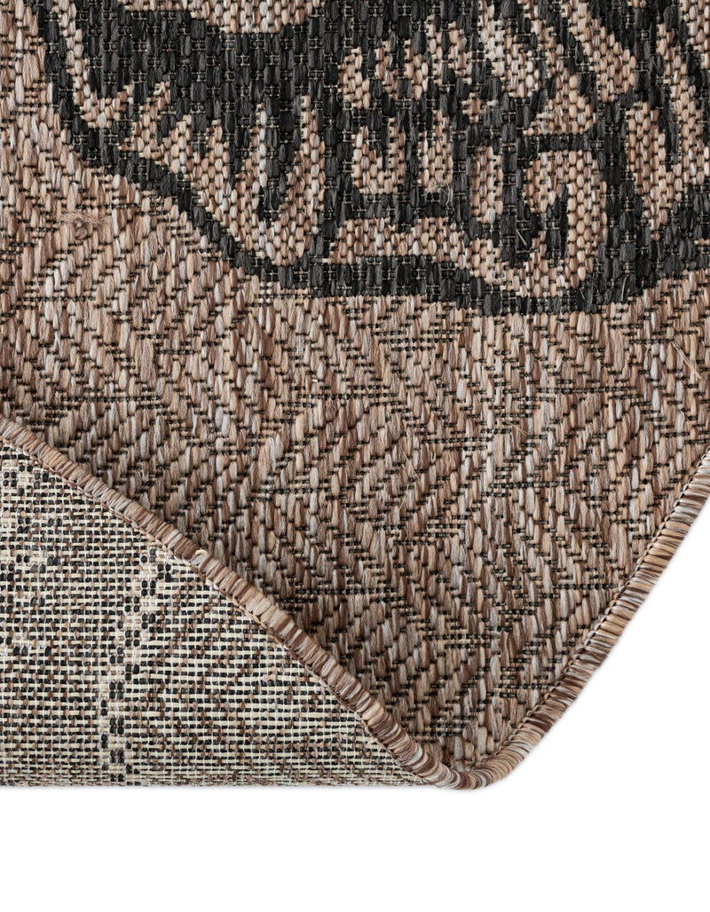Seaside Haven Rugs Collection Area Rug - Lighthouse (Brown and Black) Round Brown and Black lifestyle 16
