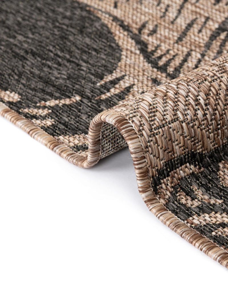 Seaside Haven Rugs Collection Area Rug - Lighthouse (Brown and Black) Round Brown and Black lifestyle 18
